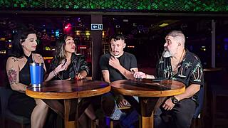 Gaby Oliveira teases in lingerie interview with Tiago for hot swinger action.