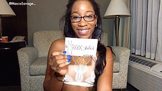 ebony freaks twerk asses in lace panties shaking for dildo fun