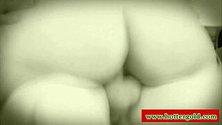 Busty latina brunette babe in heels masturbates to facial