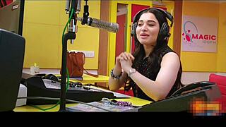 tamanna shows off her legs in tight shorts