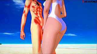 Velma's Beach Blowjob Ignites Deep Passionate Fantasy