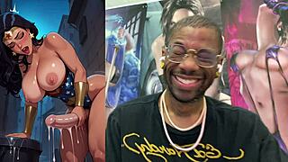 giant futa snow white rides huge cock wonder woman cums everywhere alleyway