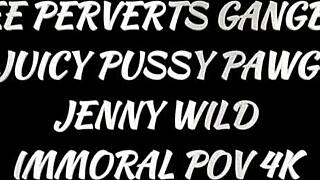 Jenny wild gags deep on matts huge cock riding orgasm wild