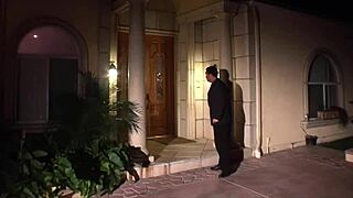 naughty skinny brunette's small tits bounce as dirty talk leads to rough ass drilling