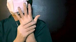 hey check this steamy latex gloves fetish play up close