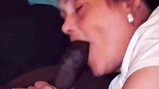 headrietta gives the sloppiest deepthroat gumjob to big black cock ever