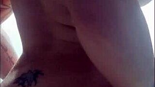 sexy athletic brazilian fitness babe teases stripping big ass clit reveal