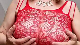 Queen Mariaold Busty Granny Dazzles Hairy Pussy Closeup Lingerie