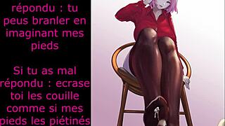 sakura begs for anal play in femdom joi hentai jerk off session