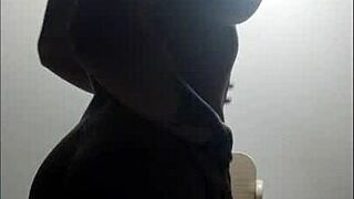 sexy athletic brazilian fitness babe teases stripping big ass clit reveal