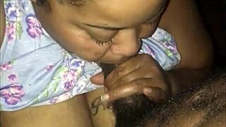 sneaking deepthroat blowjob from chubby bbw neighbor slut