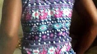 Crazy babe plays with feet all day locked in her room