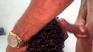 Seducing girlfriend's mature Brazilian lover first anal encounter