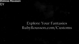 Topless cum swallowing session edges to intense release