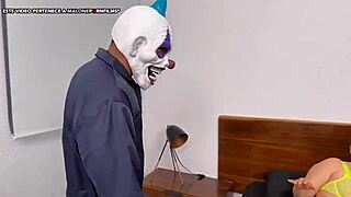 two latinas paola stone deepthroat cum guzzling clowns