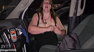 Hey, check out these huge milf tits right after the concert!