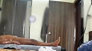 hidden cam catches masseuse stroking cock for happy ending release