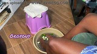 im spreading my juicy pussy while you do my nails so naughty