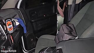 Hey, check out these huge milf tits right after the concert!