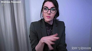 Topless cum swallowing session edges to intense release