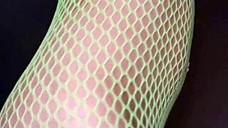 nadia diamo twerks hot ass fishnet slow motion
