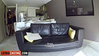 😈 tight ebony latina stripped railed deepthroat in hardcore audition