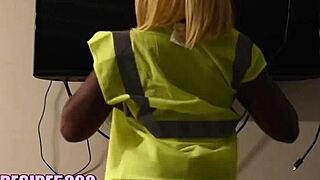 aggressive office joi with dripping wet ebony ass