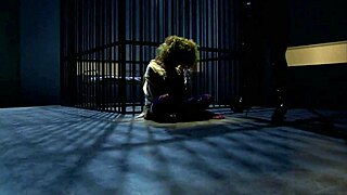 katwoman jennifer dark prowls prison for bisexual 3way cage fuck