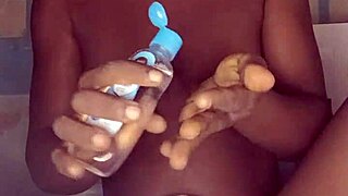 The CRAZY BITCH toys her BIG ASS in wild solo frenzy alone