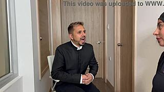 Priest bangs horny latina whore missionary rough