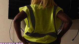 aggressive office joi with dripping wet ebony ass