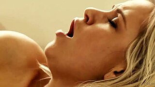 blonde bombshell dido fingers shaved pussy in nylon solo fetish