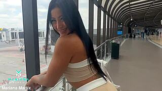 Baby, rim that big cock then squirt on our first trip