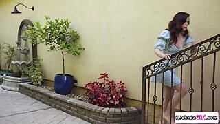 Lesbian babe licks milf neighbor's pussy so eagerly 👅💦