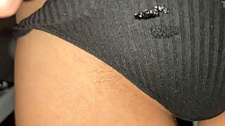 Merry Christmas unshaven pussy pissing close-up POV compilation