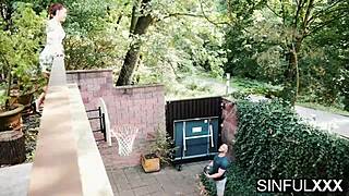 oiled peach gets juicy pussy massage then monster cock riding