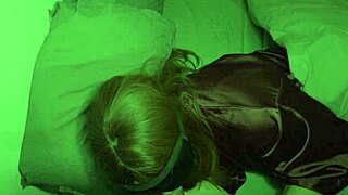 sloppy deepthroat blowjob ends with cum flooding milf's throat