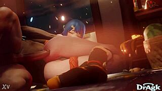 xiangling, ever tried anal on kitchen floor? first time deep!