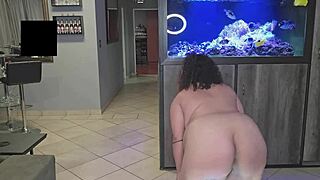 hey look at this bbw bouncing her giant boobs big ass and huge pussy view from below shaking