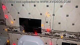 Merry Christmas unshaven pussy pissing close-up POV compilation