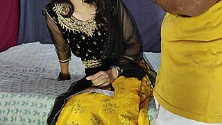 young asian couple rides hard on ranch for wild homemade fun