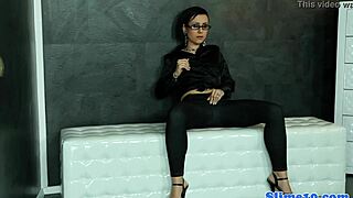 Classy Babe Dildo Fucked Gloryhole Cum Covered Facial