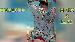 Fucking Mark Hard with Purple Strapon Toy!