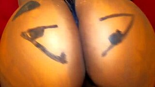 mysterious ebony lesbians with huge asses scissor wildly this dark season