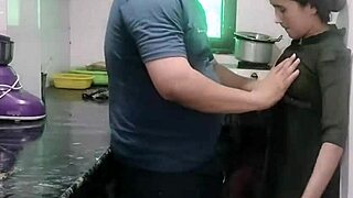 Desi Kitchen Rough Pounding While She Cooks Hot!