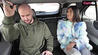 Rideshare Slut Turns Dripping Cunt Into Overflowing Cum Dumpster!