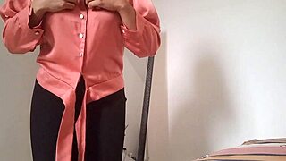 latina stepmom strips for work but masturbates juicy pussy wildly