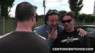 Two Italian Sluts Double Penetrate and Suck Alex Magni in Wild Amateur Frenzy!