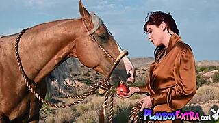 Petite redhead odette fox strips outdoors revealing big natural tits and pussy