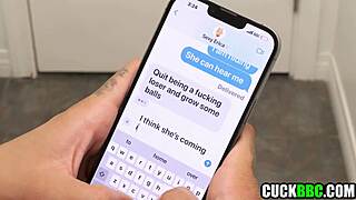 Angry Latina Girlfriend Roughly Instructs Cuck Boyfriend with Friend's Monster Black Cock